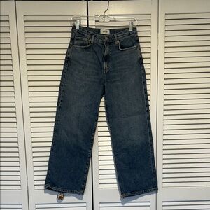 Agolde Women's Straight Leg Jeans - Dark Blue